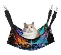 XZDAL Velvety Soft Eight Dimensional Space Hammock L for Pet Cats, Adjustable with Metal Hooks, Double-Sided for Ultimate Comfort