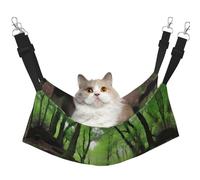 XZDAL Velvety Soft Hiking Trails Hammock M for Pet Cats, Adjustable with Metal Hooks, Double-Sided for Ultimate Comfort