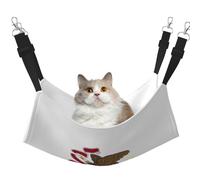 XZDAL Velvety Soft Illinois State Flag Hammock L for Pet Cats, Adjustable with Metal Hooks, Double-Sided for Ultimate Comfort