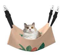 XZDAL Velvety Soft Indoor small green plants Hammock M for Pet Cats, Adjustable with Metal Hooks, Double-Sided for Ultimate Comfort