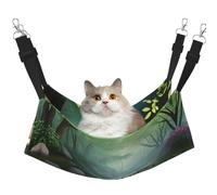 XZDAL Velvety Soft Little Bridge in the East Hammock M for Pet Cats, Adjustable with Metal Hooks, Double-Sided for Ultimate Comfort