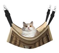 XZDAL Velvety Soft Mummy Mystery Hammock L for Pet Cats, Adjustable with Metal Hooks, Double-Sided for Ultimate Comfort