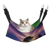 XZDAL Velvety Soft Nature's Beauty Hammock L for Pet Cats, Adjustable with Metal Hooks, Double-Sided for Ultimate Comfort