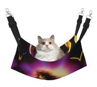 XZDAL Velvety Soft Performer's Glow Hammock L for Pet Cats, Adjustable with Metal Hooks, Double-Sided for Ultimate Comfort