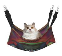 XZDAL Velvety Soft Petrifying Parade Hammock L for Pet Cats, Adjustable with Metal Hooks, Double-Sided for Ultimate Comfort
