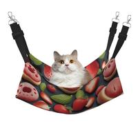 XZDAL Velvety Soft Tasty Wonders Hammock M for Pet Cats, Adjustable with Metal Hooks, Double-Sided for Ultimate Comfort