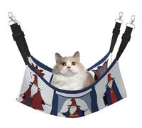 XZDAL Velvety Soft WitchingHour Hammock M for Pet Cats, Adjustable with Metal Hooks, Double-Sided for Ultimate Comfort
