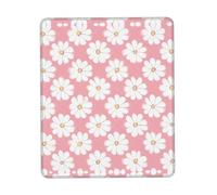 XZDAL White Chrysanthemum Texture Chart Multi-Color Thickened Rubber Lock Edge Mouse Pad 10 x 12 inch for Office, Gaming, Study, and Work Desk