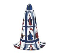 XZDAL WitchingHour Hooded Cape M For Teenagers Long Cloak Costume Cosplay Masquerade Carnival Party