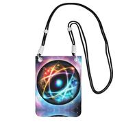 XZDAL Wonderful Universe Crossbody Mobile Phone Bag Black for Women, Fashionable and Adjustable, Lightweight for Daily Use