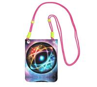 XZDAL Wonderful Universe Crossbody Mobile Phone Bag Fuchusia for Women, Fashionable and Adjustable, Lightweight for Daily Use