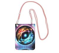 XZDAL Wonderful Universe Crossbody Mobile Phone Bag Pink for Women, Fashionable and Adjustable, Lightweight for Daily Use