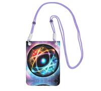 XZDAL Wonderful Universe Crossbody Mobile Phone Bag Purple for Women, Fashionable and Adjustable, Lightweight for Daily Use