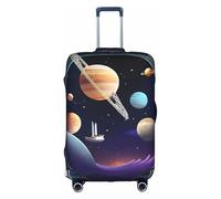 XZDCAL a Cosmic Voyage Luggage Suitcase Cover.The cover does not include the suitcase itself, White, L