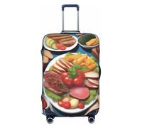 XZDCAL a Delicious Feast Luggage Suitcase Cover.The cover does not include the suitcase itself, White, M