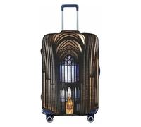 XZDCAL a Gothic Cathedrals Luggage Suitcase Cover.The cover does not include the suitcase itself, White, S
