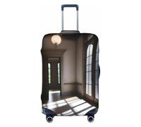 XZDCAL a Light Captured Luggage Suitcase Cover.The cover does not include the suitcase itself, White, S