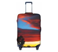 XZDCAL a Western Sunset Luggage Suitcase Cover.The cover does not include the suitcase itself, White, M