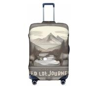 XZDCAL a Wild Journeys Luggage Suitcase Cover.The cover does not include the suitcase itself, White, XL
