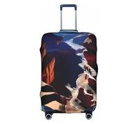XZDCAL Canyon Shadows Luggage Suitcase Cover.The cover does not include the suitcase itself, White, XL