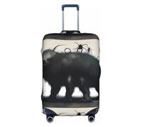 XZDCAL CreepyCreatures Luggage Suitcase Cover.The cover does not include the suitcase itself, White, M