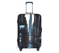 XZDCAL Dark Future Luggage Suitcase Cover.The cover does not include the suitcase itself, White, S