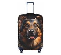 XZDCAL German Shepherd Luggage Suitcase Cover.The cover does not include the suitcase itself, White, XL