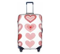XZDCAL Heart Shapes Luggage Suitcase Cover.The cover does not include the suitcase itself, White, M