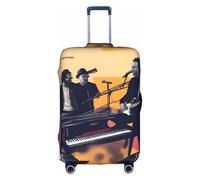 XZDCAL Live Performance Luggage Suitcase Cover.The cover does not include the suitcase itself, White, S