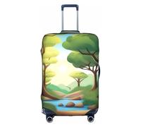 XZDCAL Nature Adventure Luggage Suitcase Cover.The cover does not include the suitcase itself, White, S