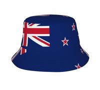 XZDCAL New Zealand Flag Bucket Hat - Lightweight and Breathable Outdoor Headgear for Gardening, Camping, Hiking, Fishing, and More! Black, Black, One size