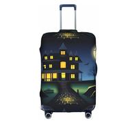XZDCAL SpookyNight Luggage Suitcase Cover.The cover does not include the suitcase itself, White, XL
