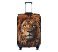 XZDCAL The Lion's Gaze Luggage Suitcase Cover.The cover does not include the suitcase itself, White, XL