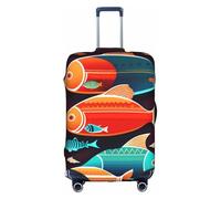 XZDCAL There is another fish in the fish Luggage Suitcase Cover.The cover does not include the suitcase itself, White, XL
