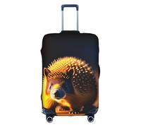 XZDCAL Timid Hedgehog Luggage Suitcase Cover.The cover does not include the suitcase itself, White, XL