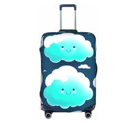 XZDCAL Two shy clouds Luggage Suitcase Cover.The cover does not include the suitcase itself, White, L