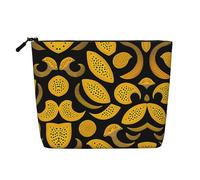 XZDCAL Unknown creatures Single-Layer Linen-Look Makeup Pouch with Zipper Ensuring for Your Daily or Travel Needs, Black, One Size