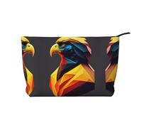 XZDCAL vector Corduroy Makeup Bag with A Sturdy Lining for Travel and Daily Use, Black, One Size