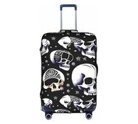 XZDCAL Weird heads Luggage Suitcase Cover.The cover does not include the suitcase itself, White, S