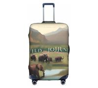XZDCAL Wild Journeys Luggage Suitcase Cover.The cover does not include the suitcase itself, White, M