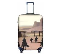 XZDCAL Wild West Life Luggage Suitcase Cover.The cover does not include the suitcase itself, White, XL