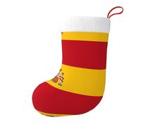 XZDDX Cute Plush Spanish Flag Christmas Stocking Holiday Tree Decorations for Festivals, New Year