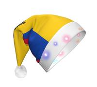 XZDDX Flag of Moldova Christmas Light-Up Decorative Hat for Adult â€“ LED Flashing Holiday Party Headwear