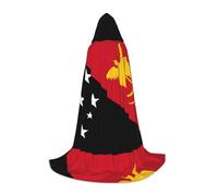 XZDDX Flag of Papua New Guinea Hooded Cape S For Teenagers Halloween Cosplay Cloak Masquerade Costume Carnival Role Play