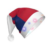 XZDDX Flag of Texas Christmas Light-Up Decorative Hat for Adult â€“ LED Flashing Holiday Party Headwear