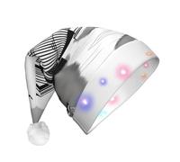 XZDDX GraveyardGala Christmas Light-Up Decorative Hat for Adult â€“ LED Flashing Holiday Party Headwear