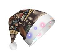 XZDDX Native Legends Christmas Light-Up Decorative Hat for Adult â€“ LED Flashing Holiday Party Headwear