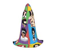XZDDX Pop Culture Icons Hooded Cape M For Teenagers Halloween Cosplay Cloak Masquerade Costume Carnival Role Play