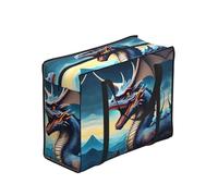 XZDDX Roaring Dragon Foldable Shopping Bag Full Print Polyester Large Capacity For Picnic Travel Camping
