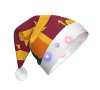 XZDDX Sri Lanka Flag Christmas Light-Up Decorative Hat for Adult â€“ LED Flashing Holiday Party Headwear